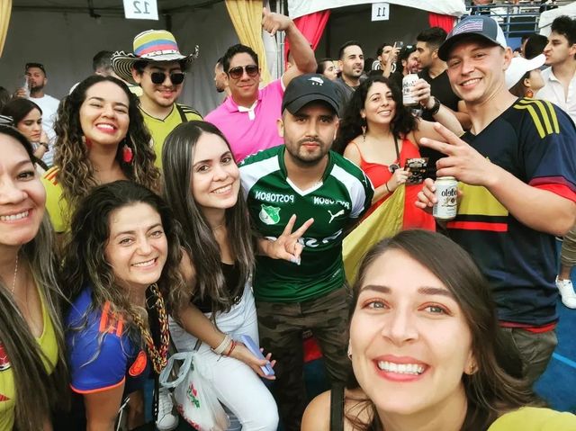 Family selfie at the festival